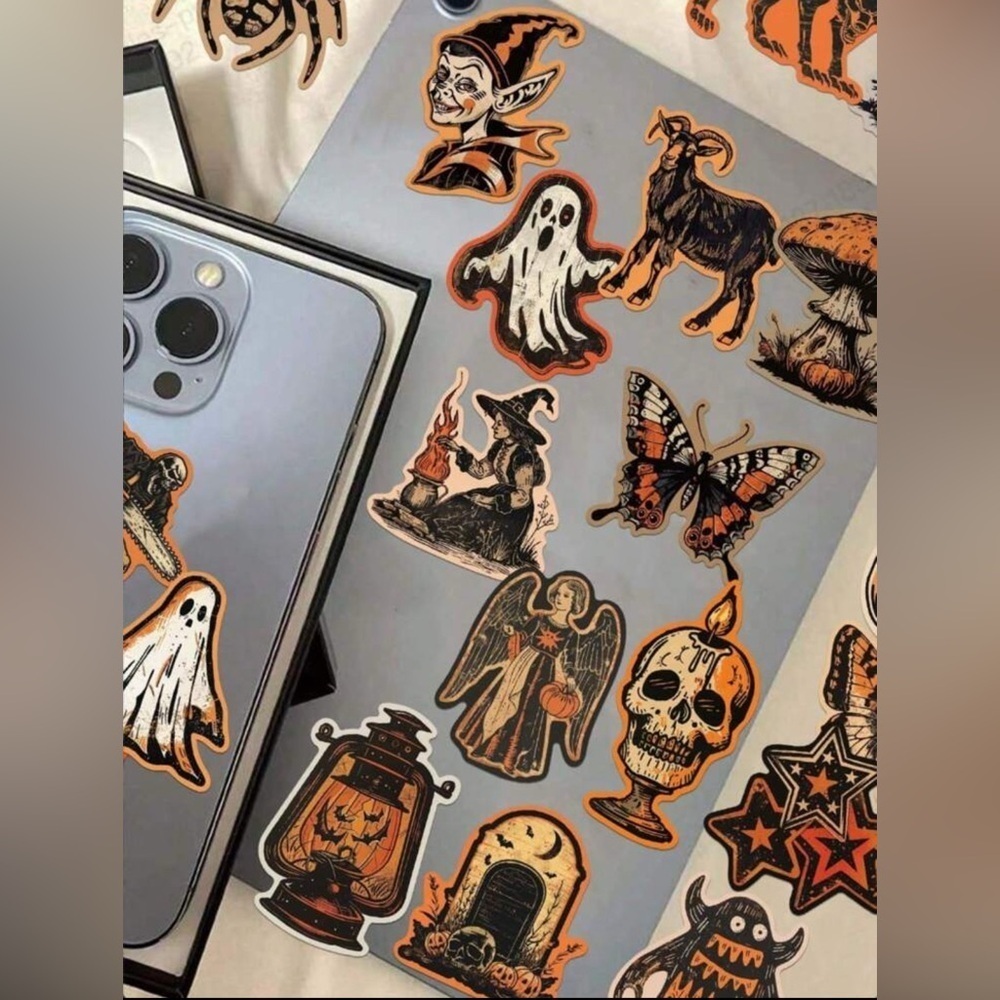 Halloween Themed Stickers Set of 10 - Picture 2 of 2